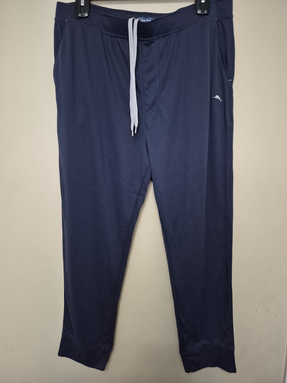 Tommy Bahama Navy Jogger Pants with White Drawstring